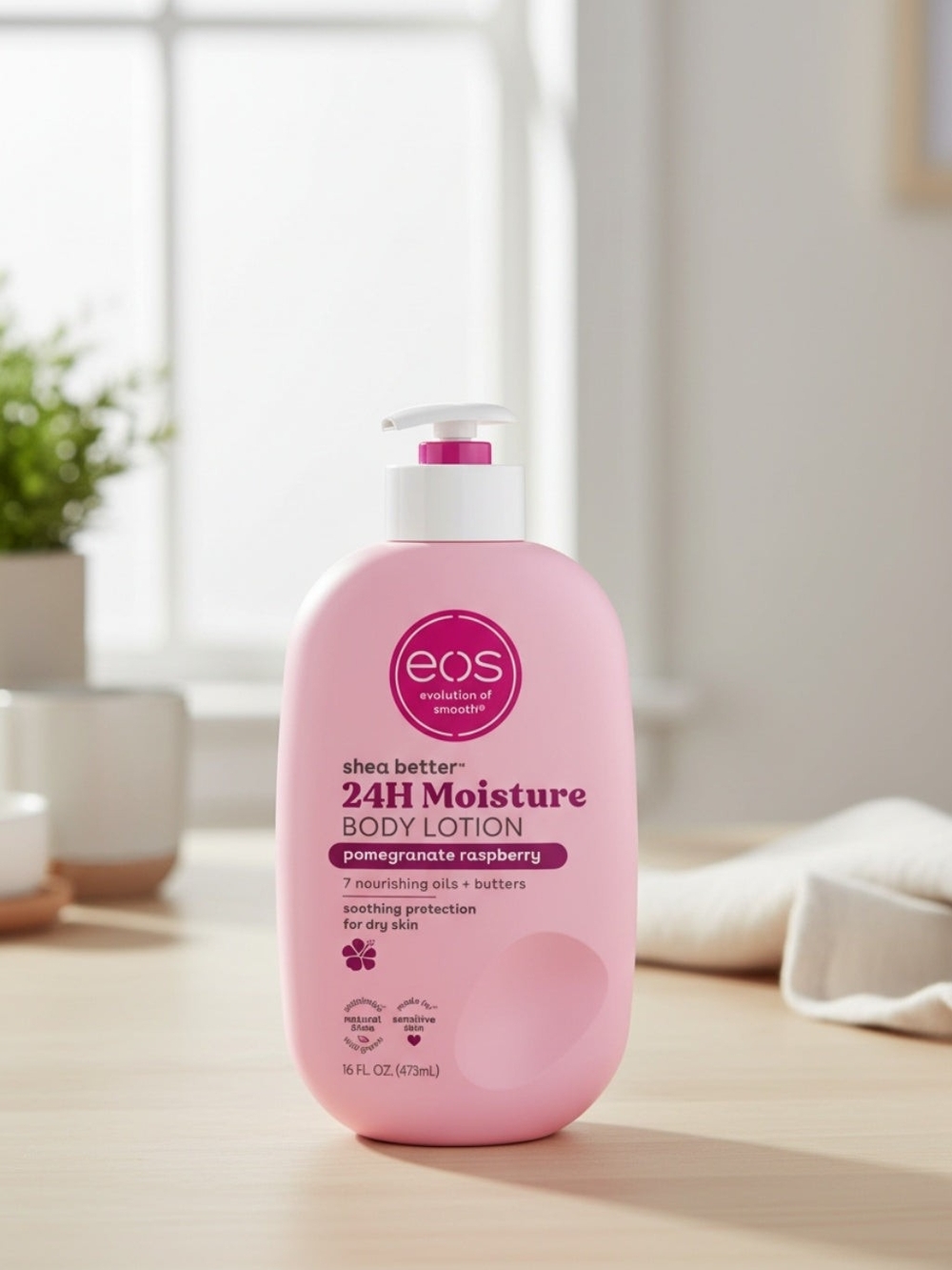 eos Pomegranate Raspberry 24H Moisture Body Lotion